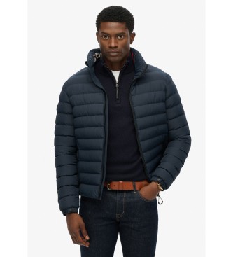 Superdry Giacca imbottita blu navy con stampa Fuji