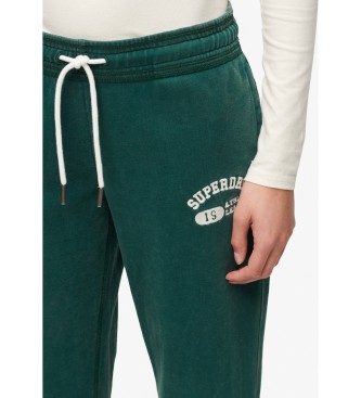 Superdry Pantal�n Jogger acampanados Athletic Essentials verde
