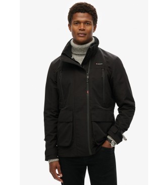 Superdry Chaqueta cortavientos sin capucha Ultimate negro