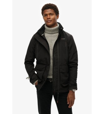 Superdry Chaqueta cortavientos sin capucha Ultimate negro