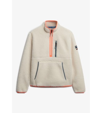 Superdry Fleece Outdoor Half Zip bege
