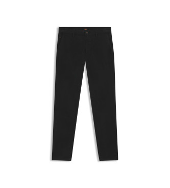 BOSS Svarta avsmalnande chinosbyxor