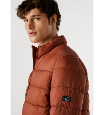 Pepe Jeans Kurtka puchowa czerwono-brązowa