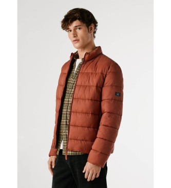 Pepe Jeans Kurtka puchowa czerwono-brązowa