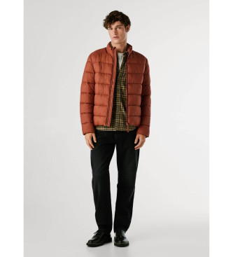 Pepe Jeans Kurtka puchowa czerwono-brązowa