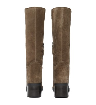 Timberland Bellevaux tall brown leather boots