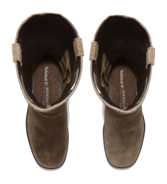 Timberland Bellevaux tall brown leather boots