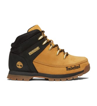 Timberland Mid-calf lace-up leather boots Euro Sprint yellow