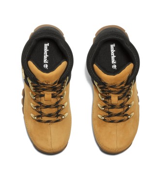 Timberland Mid-calf lace-up leather boots Euro Sprint yellow
