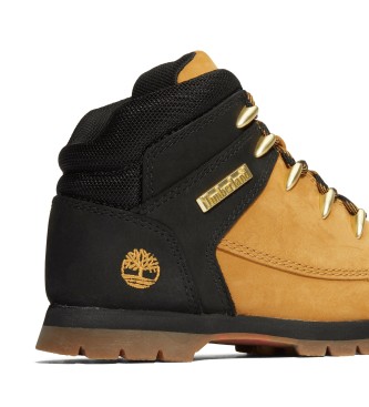 Timberland Mid-calf lace-up leather boots Euro Sprint yellow