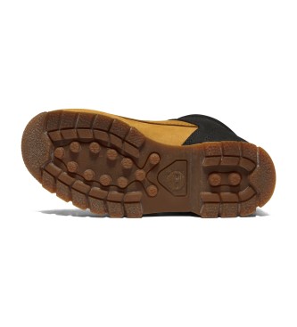 Timberland Mid-calf lace-up leather boots Euro Sprint yellow