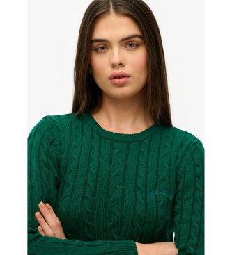 Superdry Essentials Slim pulover zelen