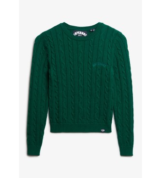 Superdry Essentials Slim pulover zelen