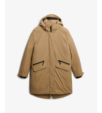 Superdry Parka City Fishtail Acolchada beige