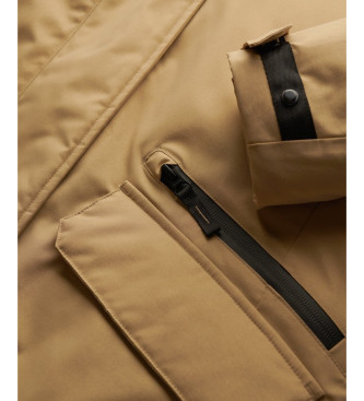 Superdry Parka City Fishtail Acolchada beige