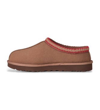 UGG Tasman II brown leather slippers