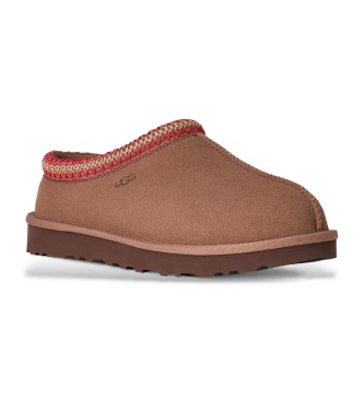 UGG Tasman II brown leather slippers