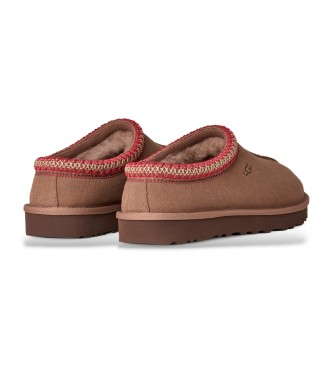 UGG Tasman II brown leather slippers