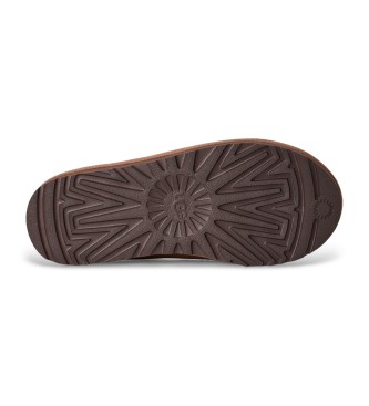 UGG Tasman II brown leather slippers