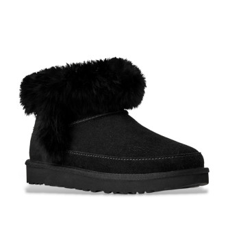 UGG Classic Ultra Mini Chalet Leren Laarsjes zwart