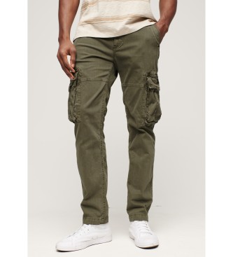 Superdry Pantaloni cargo verdi