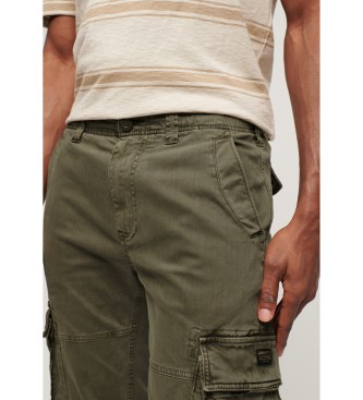 Superdry Pantaloni cargo verdi