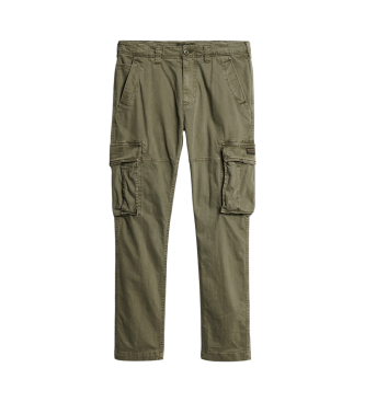 Superdry Pantaloni cargo verdi