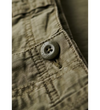 Superdry Pantaloni cargo verdi