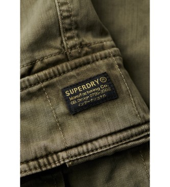 Superdry Pantaloni cargo verdi