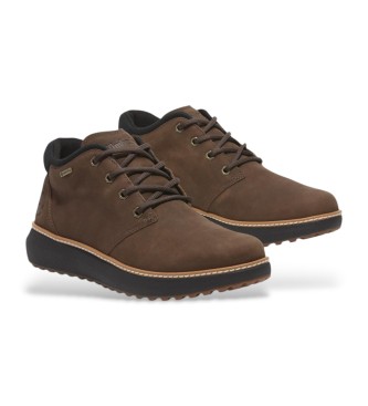Timberland Hudson Road mrkebrune chukka-stvler i lder med Gore-Tex-membran Hudson Road 