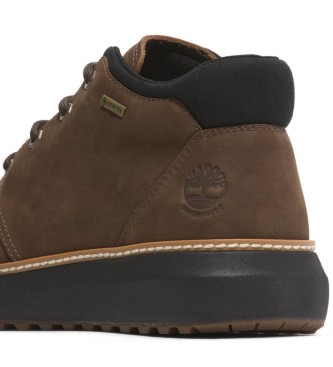 Timberland Hudson Road mrkebrune chukka-stvler i lder med Gore-Tex-membran Hudson Road 