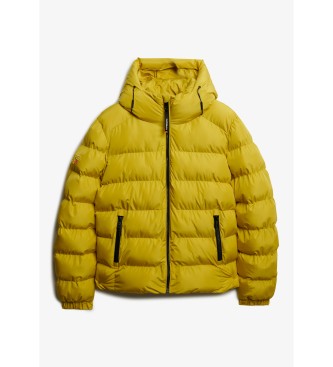 Superdry Hooded Sports Quilted Jacket yellow