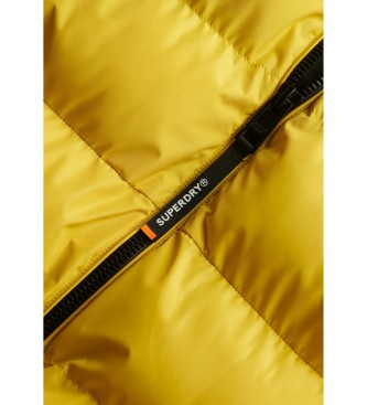 Superdry Hooded Sports Quilted Jacket yellow