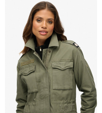 Superdry Casaco de campo embelezado verde