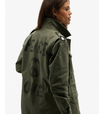Superdry Casaco de campo embelezado verde