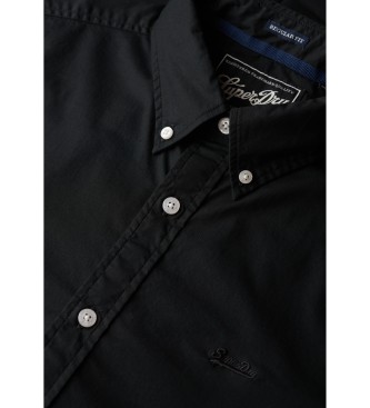 Superdry Essentials Getailleerd Lite Overhemd zwart