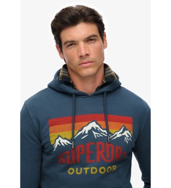 Superdry Mountain Relaxed sweat-shirt bleu