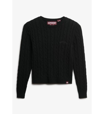 Superdry Essentials Pull Slim noir