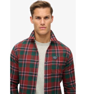Superdry Camisa de lenhador vermelha