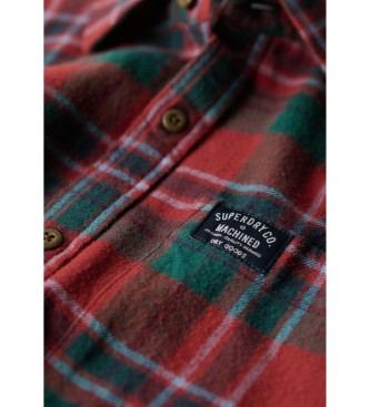 Superdry Camisa de lenhador vermelha