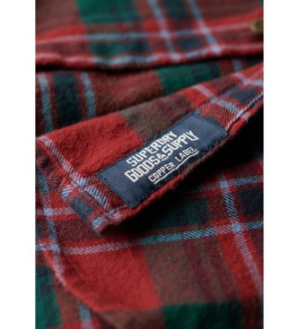 Superdry Camisa de lenhador vermelha