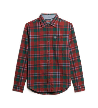 Superdry Camisa de lenhador vermelha