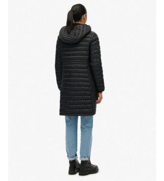 Superdry Chaqueta Hood Fuji Lite Mid Padded negro