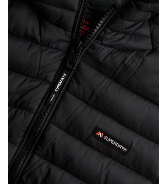 Superdry Chaqueta Hood Fuji Lite Mid Padded negro