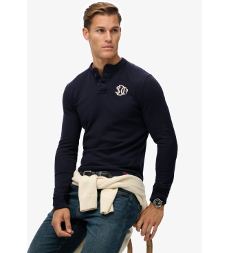 Superdry T-shirt vintage de desporto Grandad navy