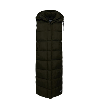 Superdry Gilet long � capuche Ripstop vert