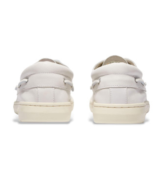 Timberland Couro Nautic Portofino Pier branco