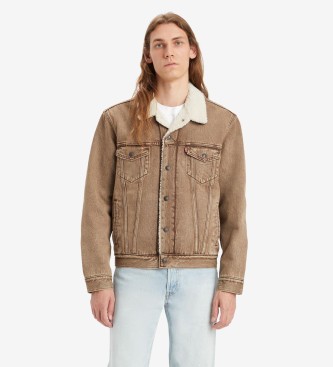 Levi's Veste Trucker Type III Sherpa marron