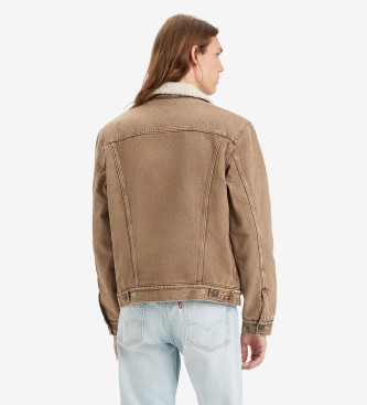 Levi's Veste Trucker Type III Sherpa marron
