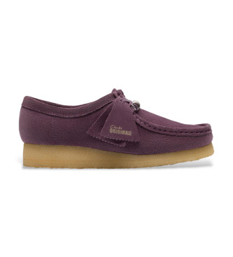 Clarks Chaussures en cuir Wallabee lilas